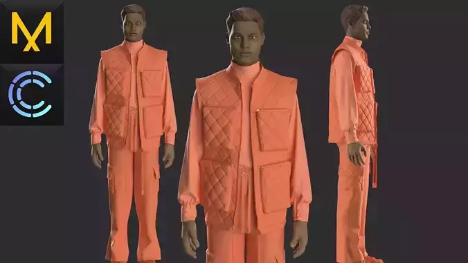 New Outfit Male OBJ mtl FBX ZPRJ 3D model