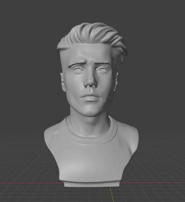 Justin Bieber 3D print model_1