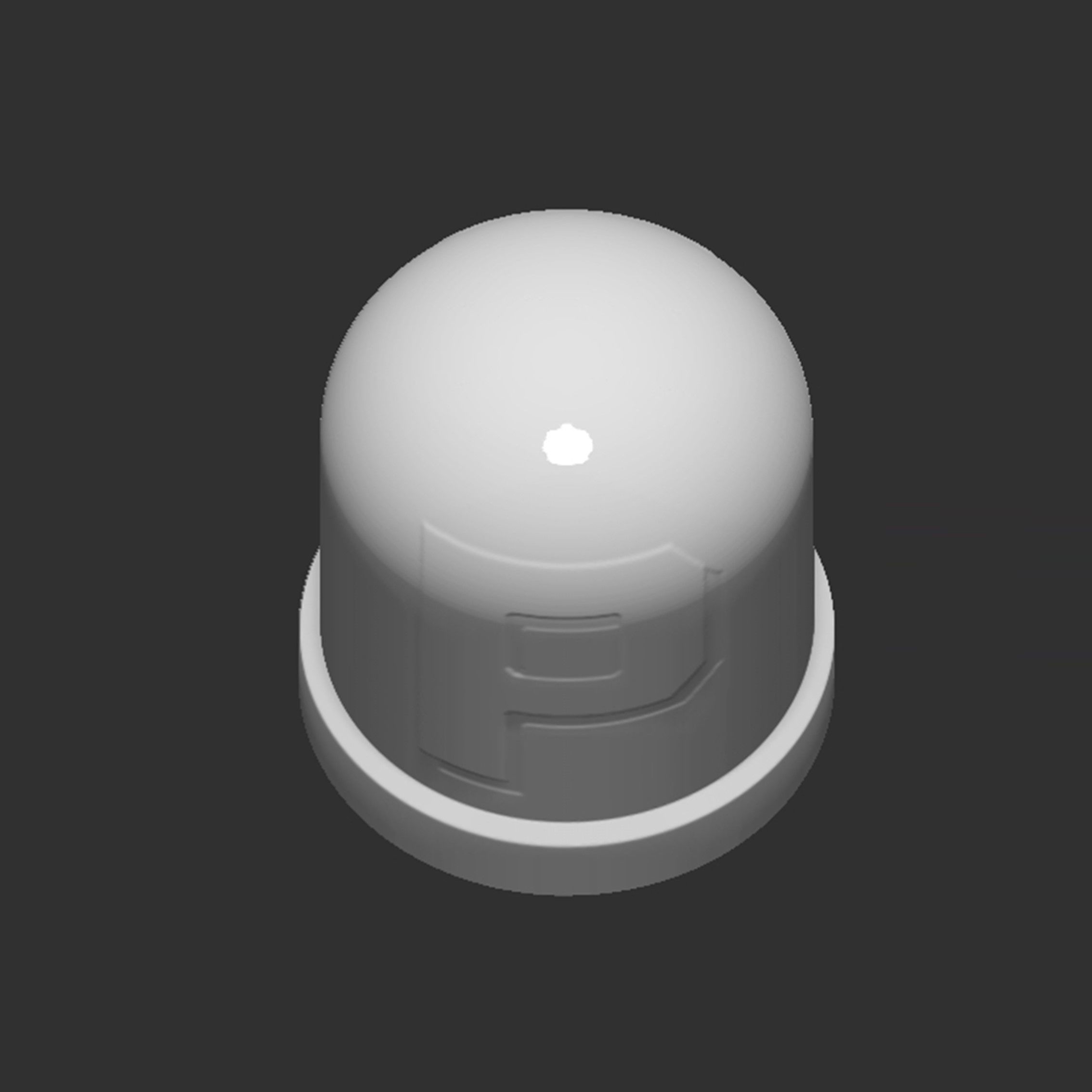 P Switch Button 3D print model_9