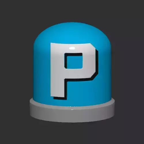 P Switch Button 3D print model
