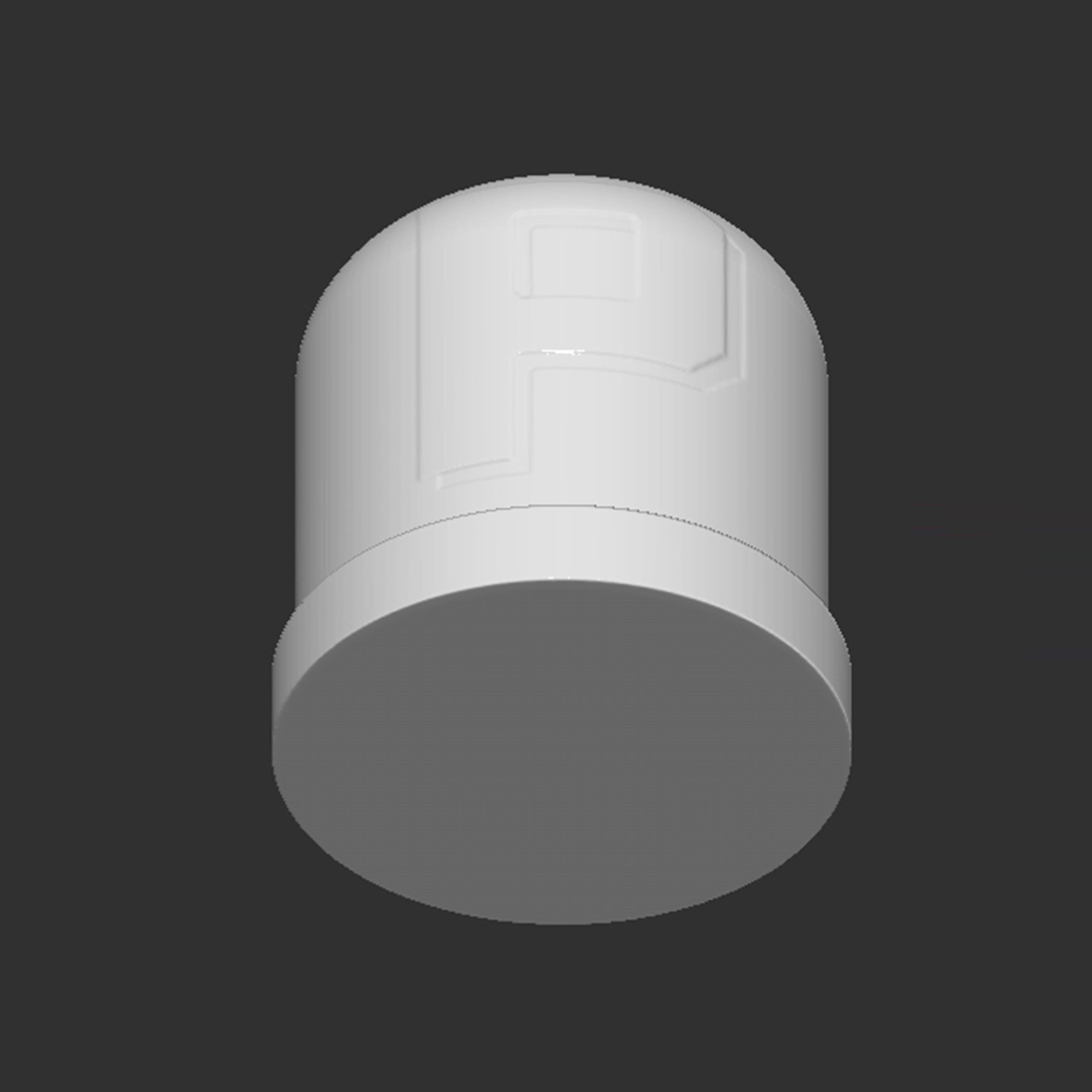 P Switch Button 3D print model_13