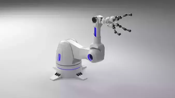 Robotic Arm Rigged 3D model