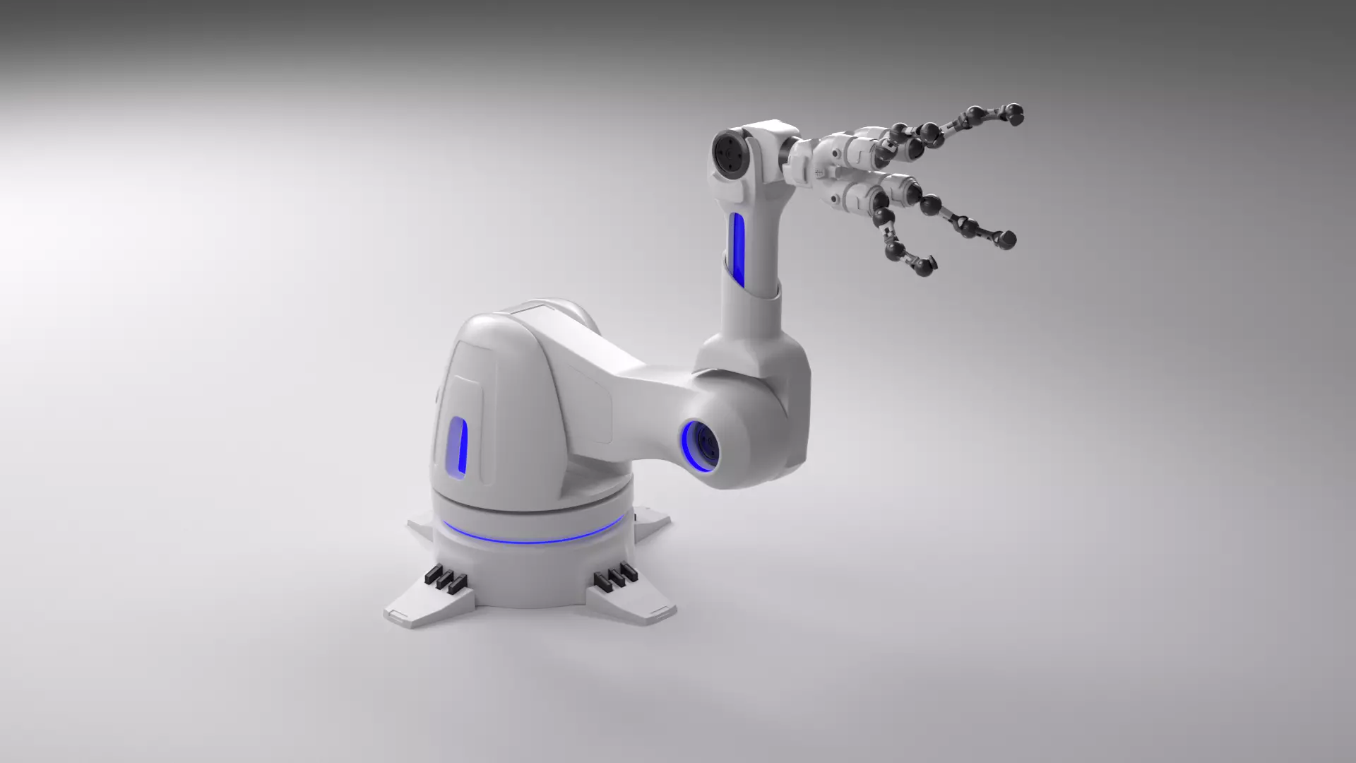 Robotic Arm Rigged 3D model_0