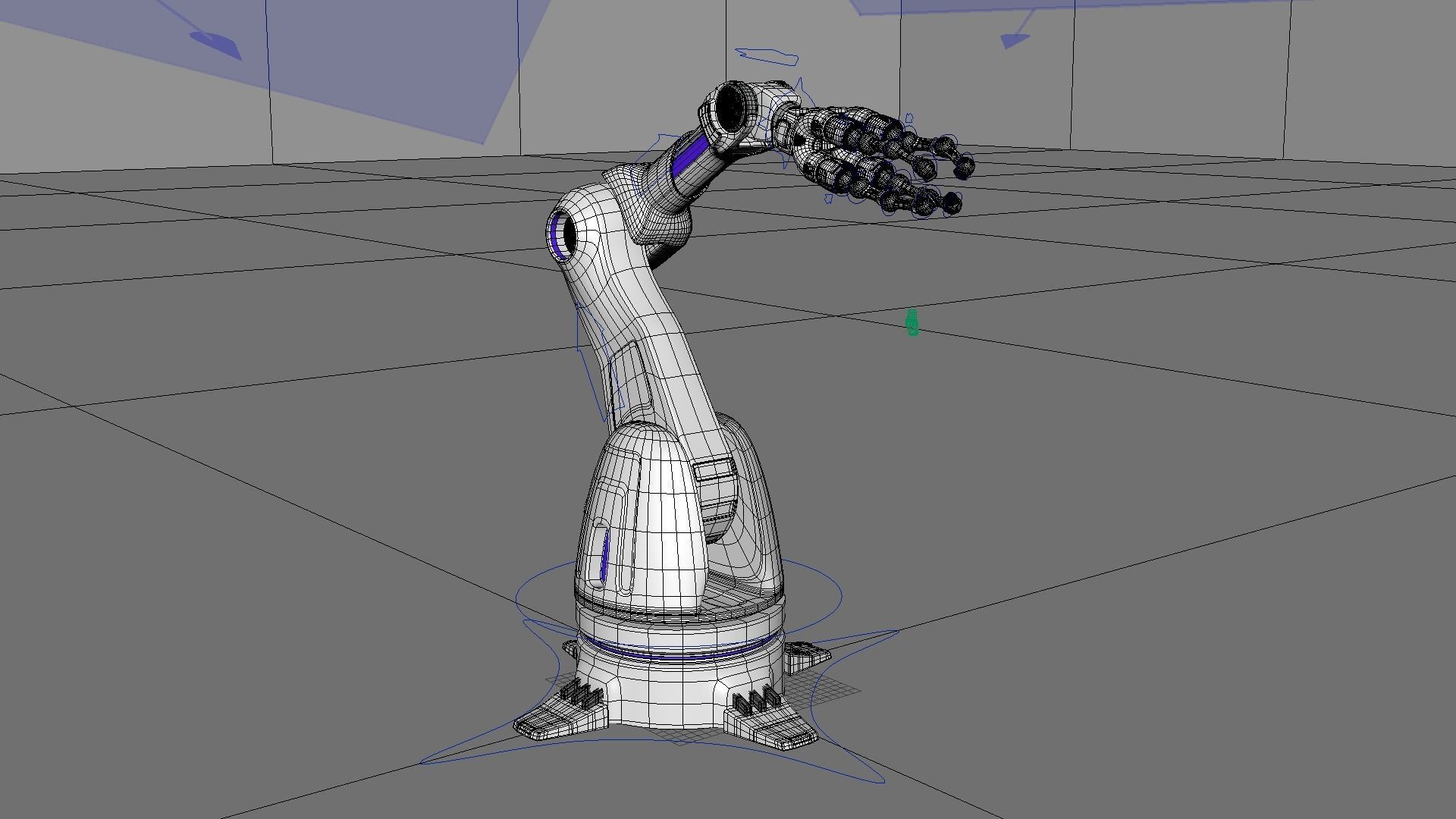 Robotic Arm Rigged 3D model_4