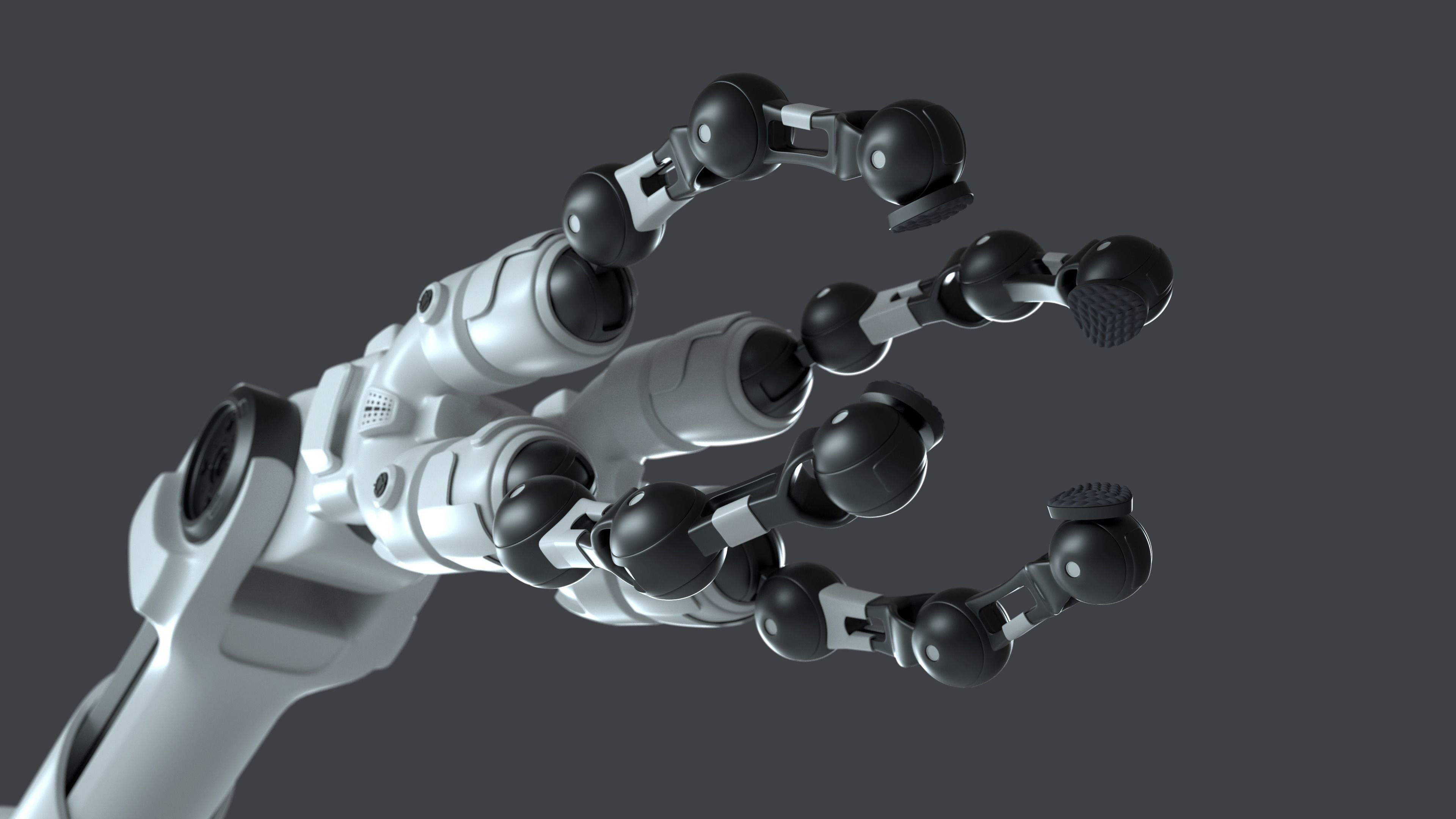 Robotic Arm Rigged 3D model_5