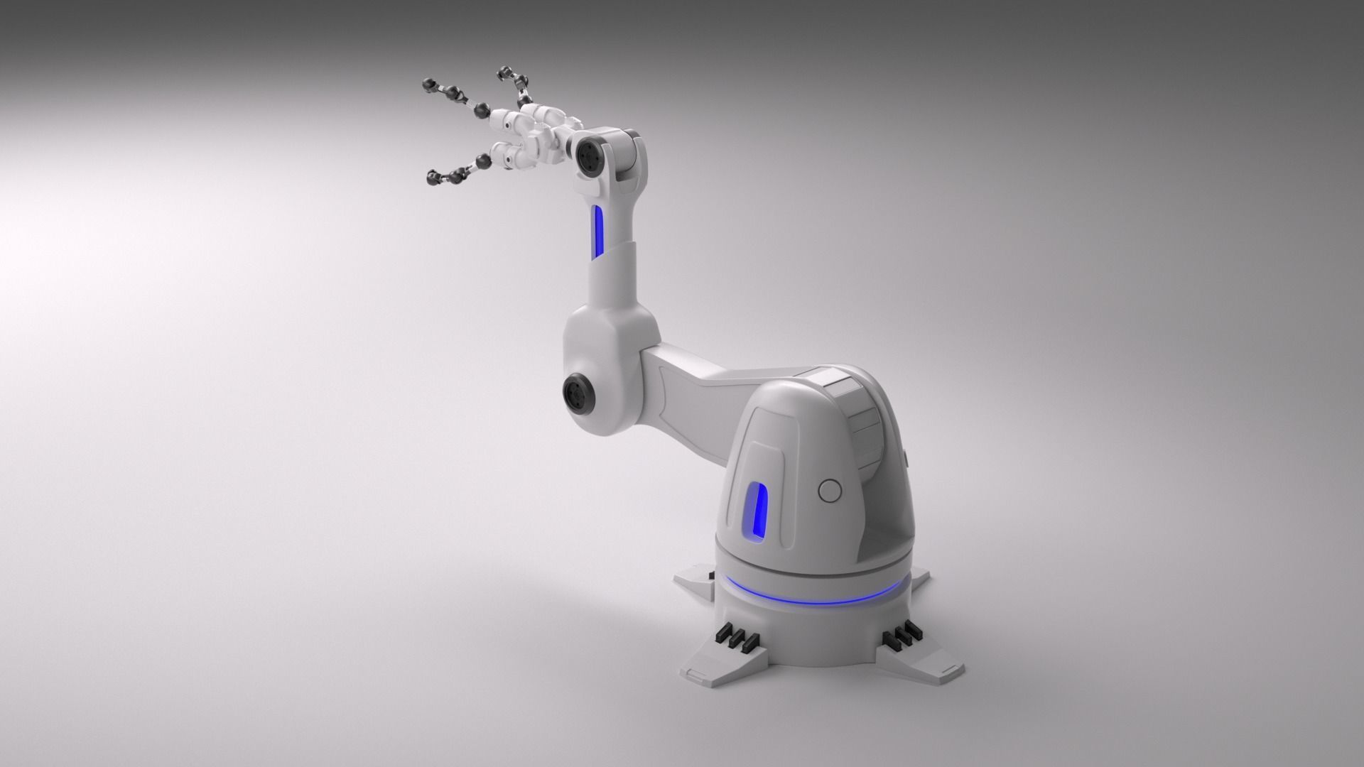Robotic Arm Rigged 3D model_1