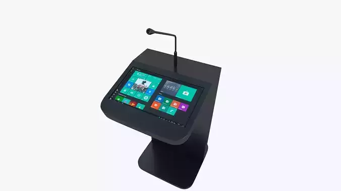 Interactive tribune LECTURE 32 3D model Interactive tribune LECTURE 32 3D model