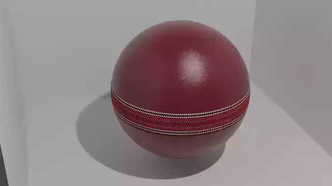 Leather ball Low-poly 3D model