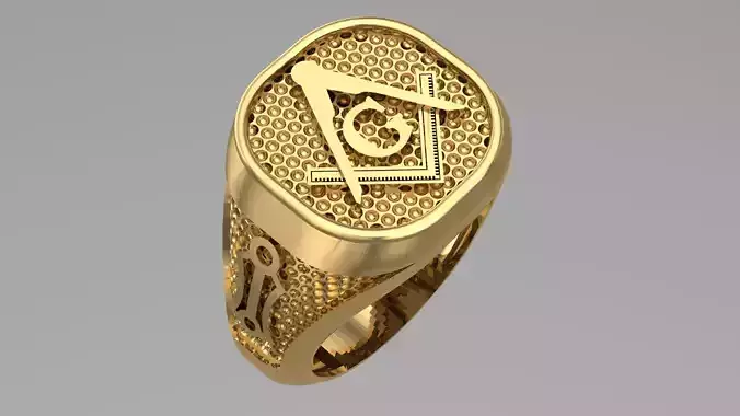 MENS RINGS WITH MOTIF - R06