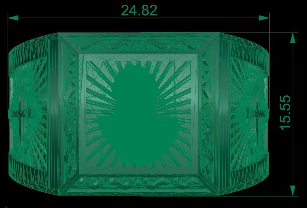 MENS RINGS WITH MOTIF - R08 3D print model_7