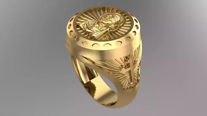 MENS RINGS WITH MOTIF - R10 3D print model
