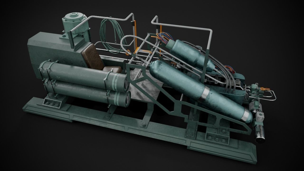 Machinery device 3D model_7