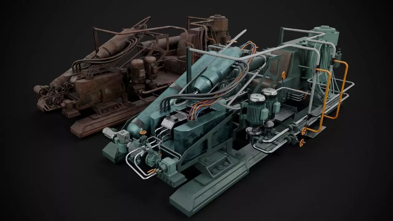 Machinery device 3D model_0