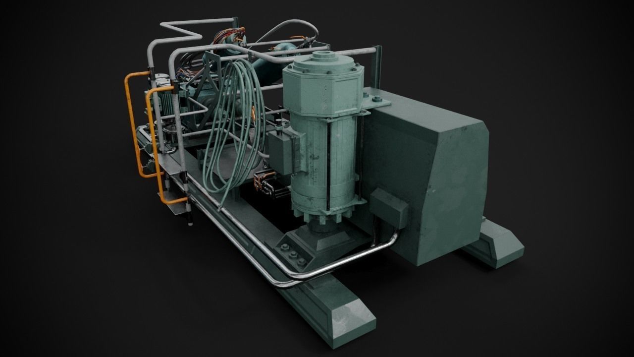 Machinery device 3D model_5