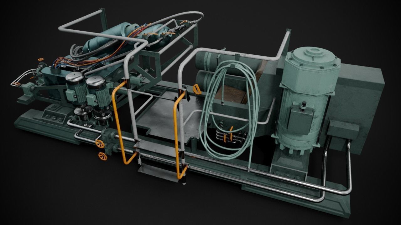 Machinery device 3D model_4