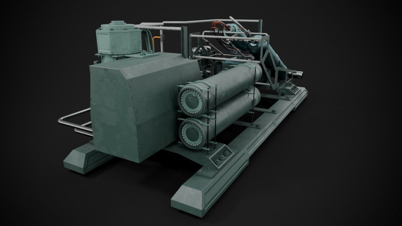 Machinery device 3D model_6
