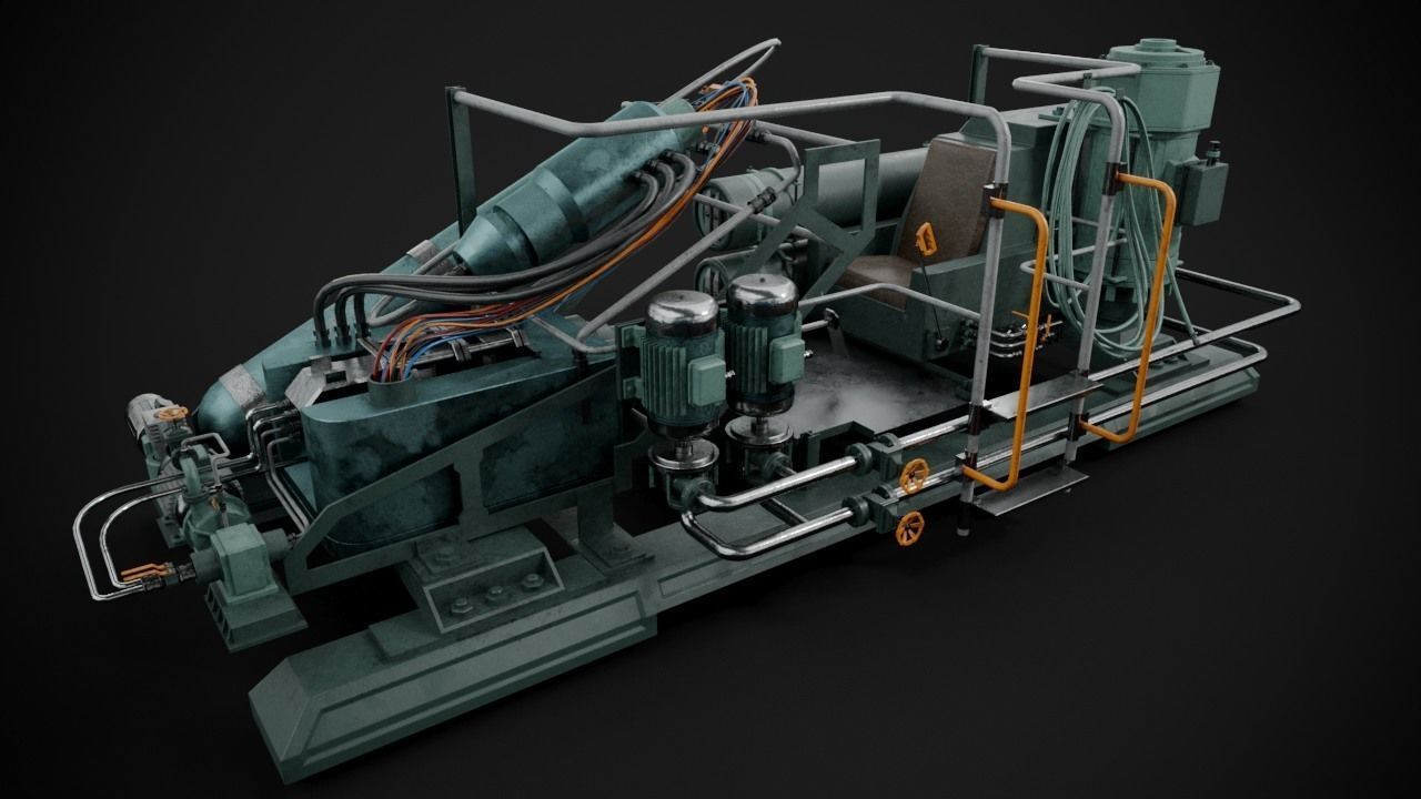 Machinery device 3D model_3