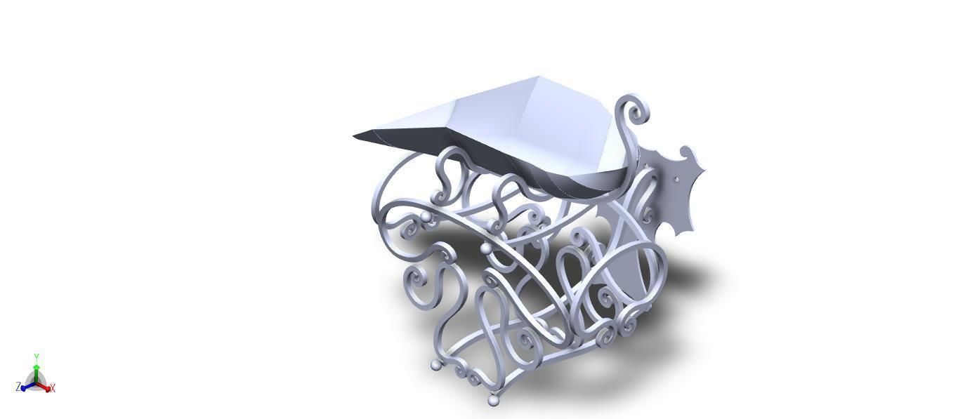 Water draining with ornaments 3D model_1