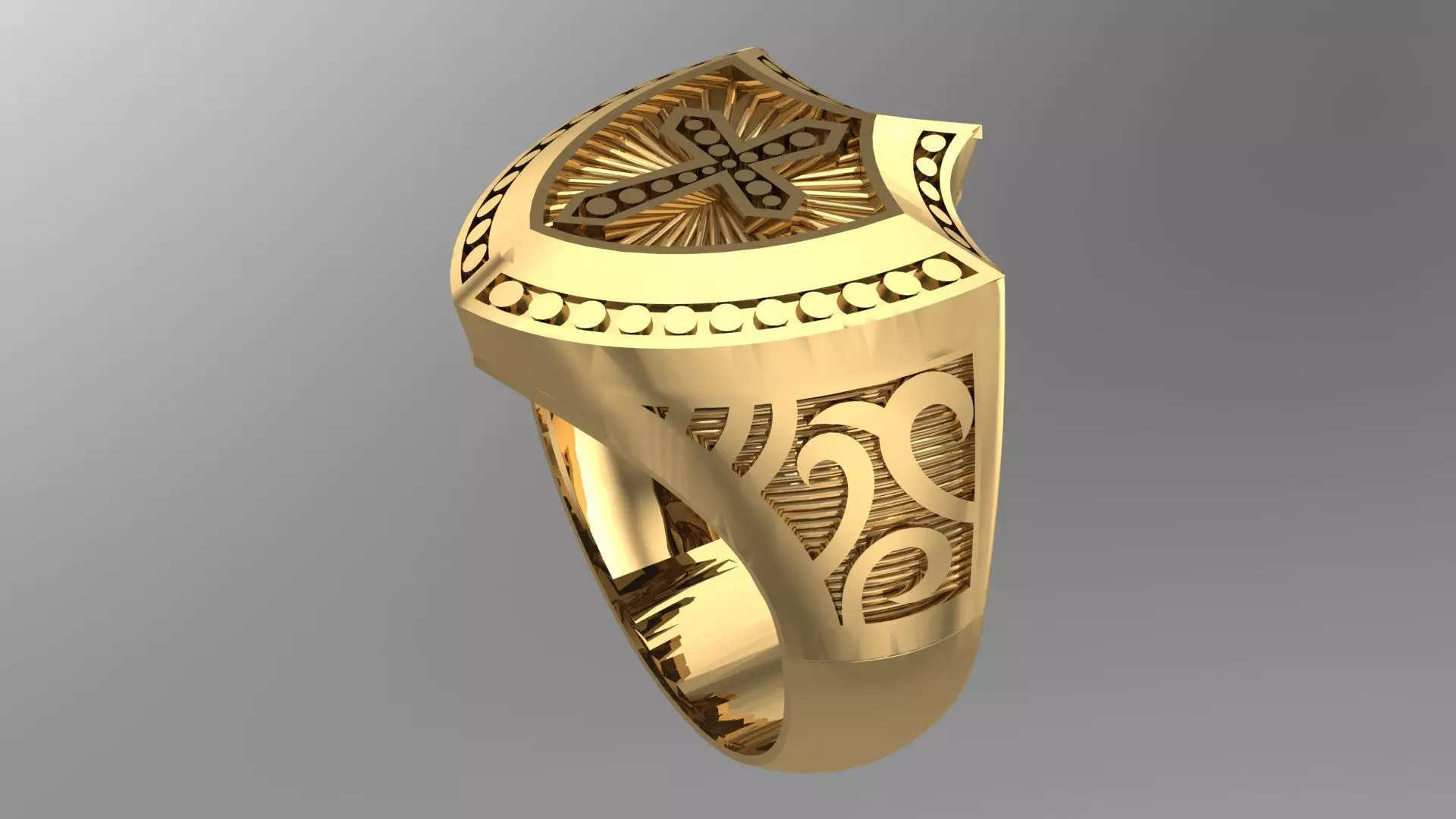 MENS RINGS WITH MOTIF - R15 3D print model