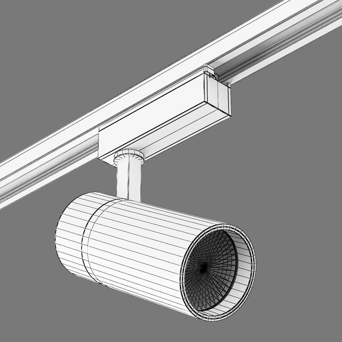 21823X Fuoco Lightstar LED lamp for 1-phase track 3D model_10
