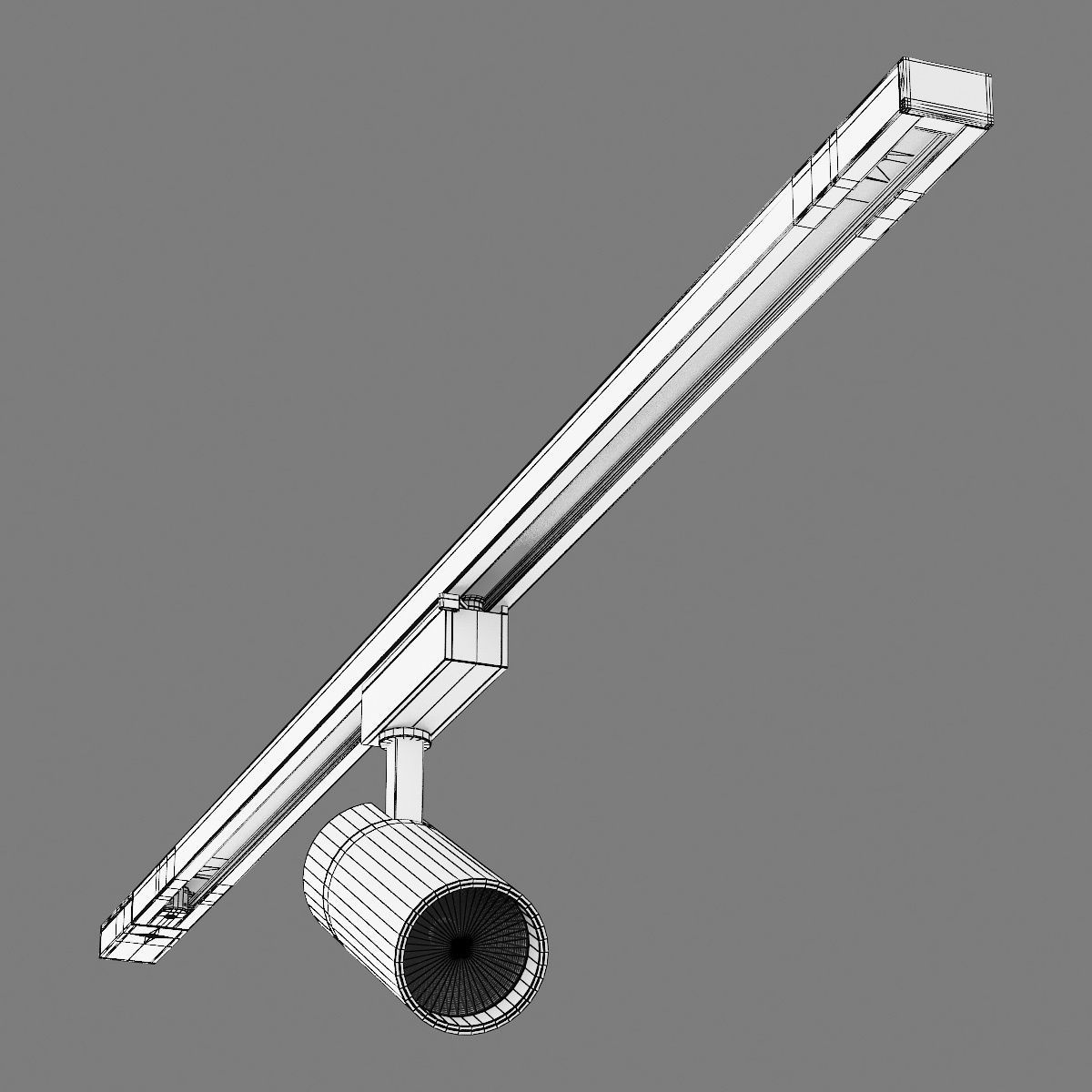 21823X Fuoco Lightstar LED lamp for 1-phase track 3D model_11