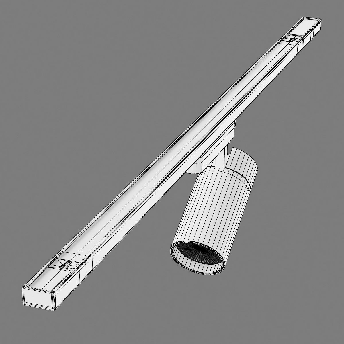 21824X Fuoco Lightstar LED lamp for 1-phase track 3D model_13