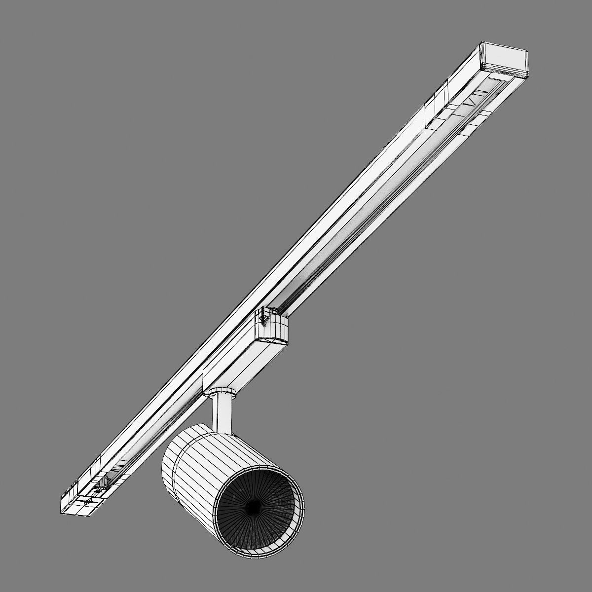 21824X Fuoco Lightstar LED lamp for 1-phase track 3D model_11