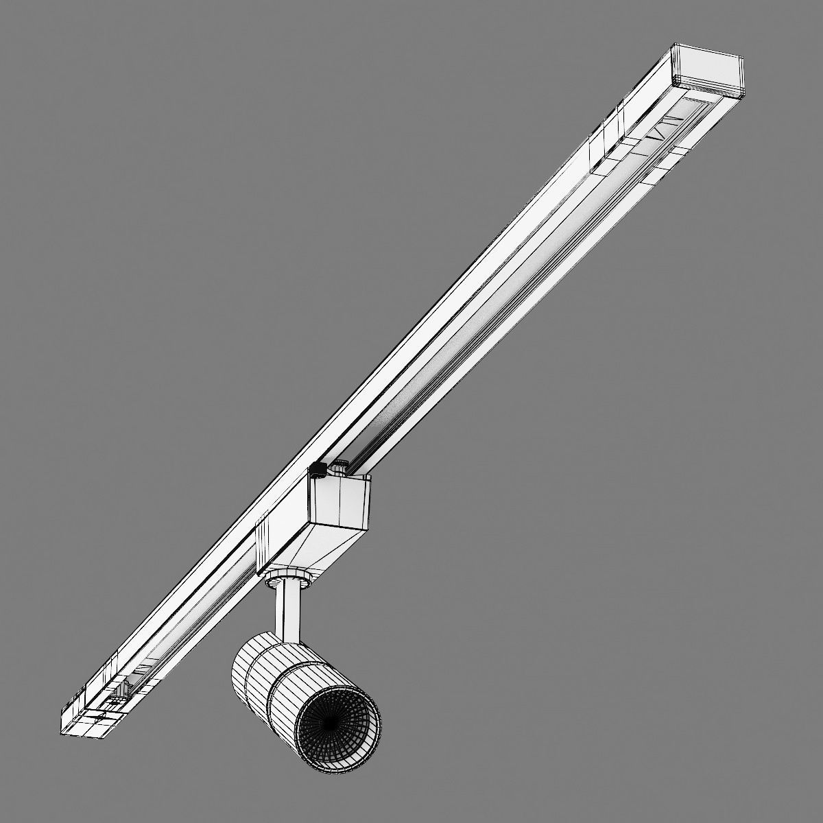 2291XX Volta Lightstar LED lamp for 1-phase track 3D model_11