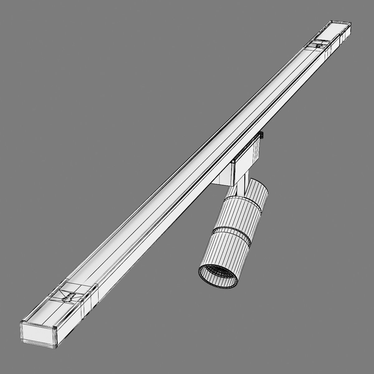 2291XX Volta Lightstar LED lamp for 1-phase track 3D model_13