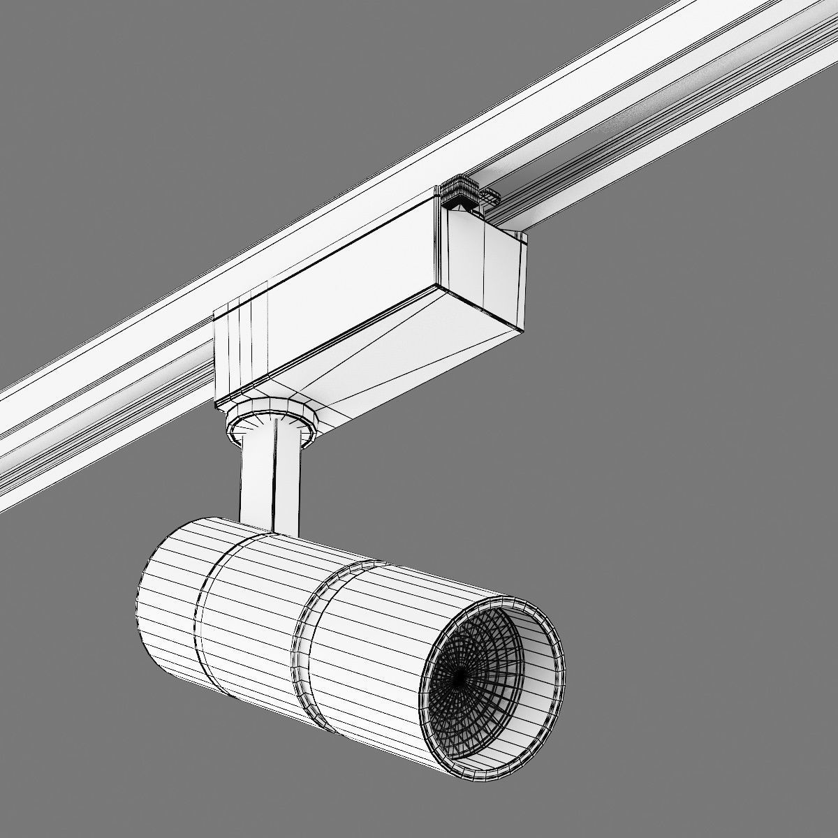 2291XX Volta Lightstar LED lamp for 1-phase track 3D model_10