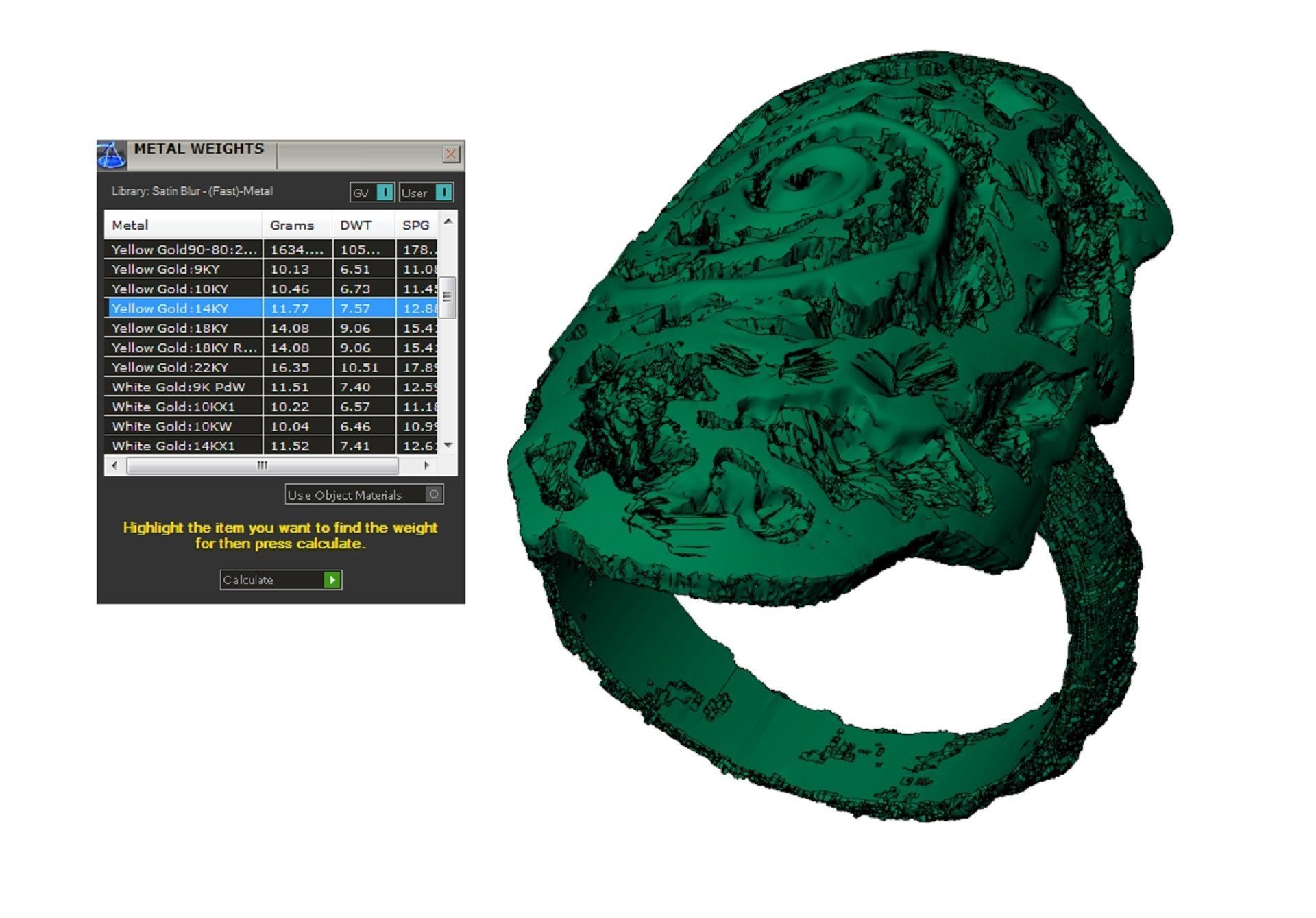 ring of unusual form ammonite 3D print model_7