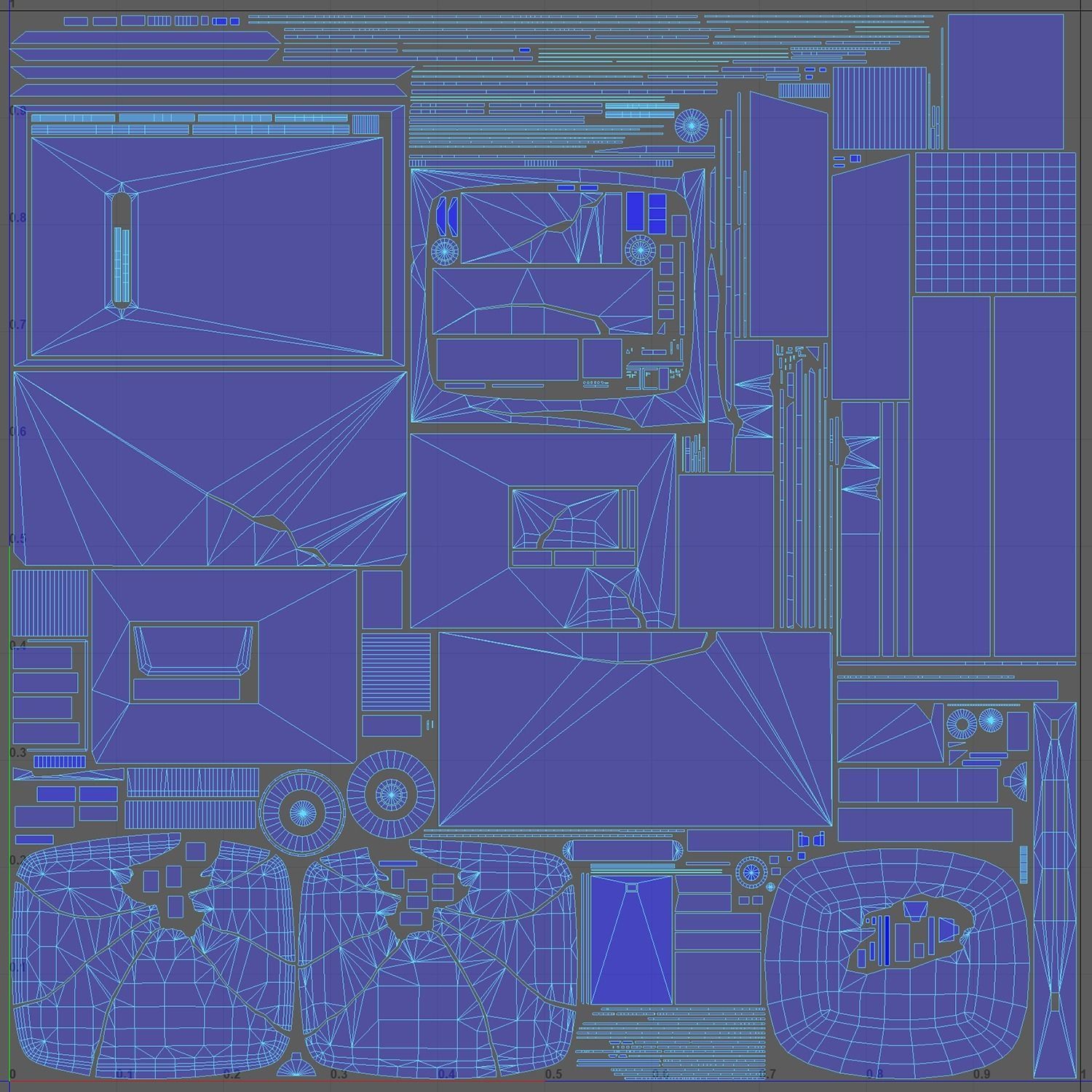 CRT TV Low-poly 3D model_14