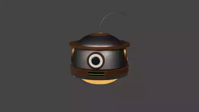 Little Floating Robot Free 3D model