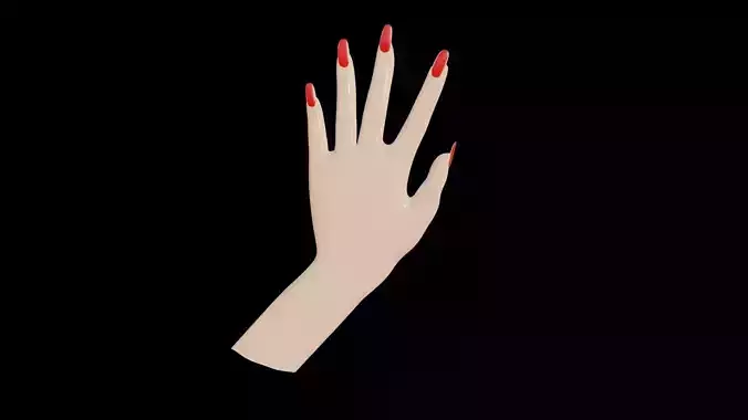 Low poly Female Hand
