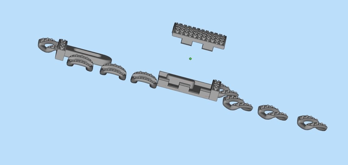 DIAMOND CHAIN MIAMI KUBAN CHAIN 10 MM FOR BRACELET OR NECKLACE 3D print model_42