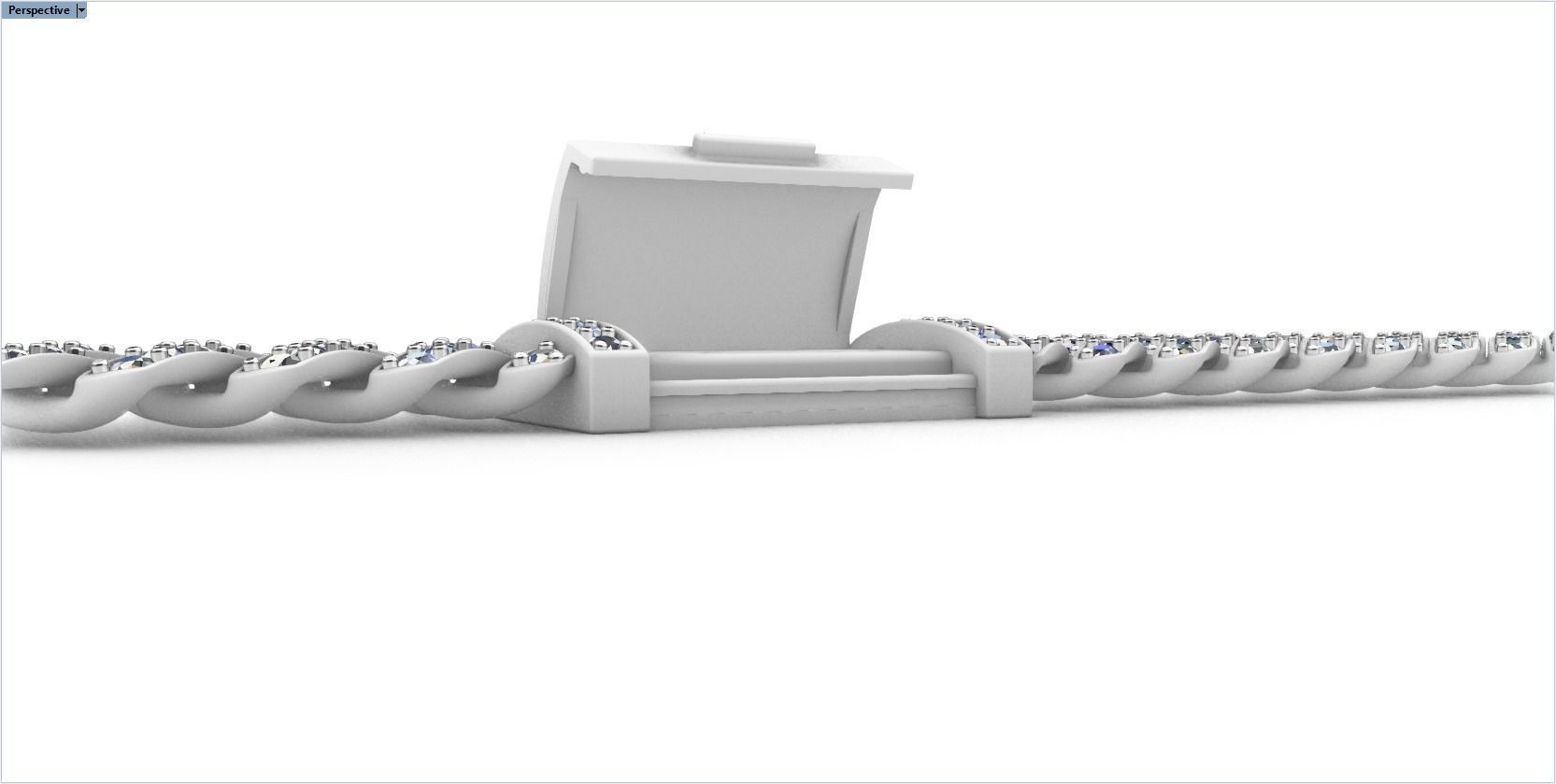 DIAMOND CHAIN MIAMI KUBAN CHAIN 10 MM FOR BRACELET OR NECKLACE 3D print model_31