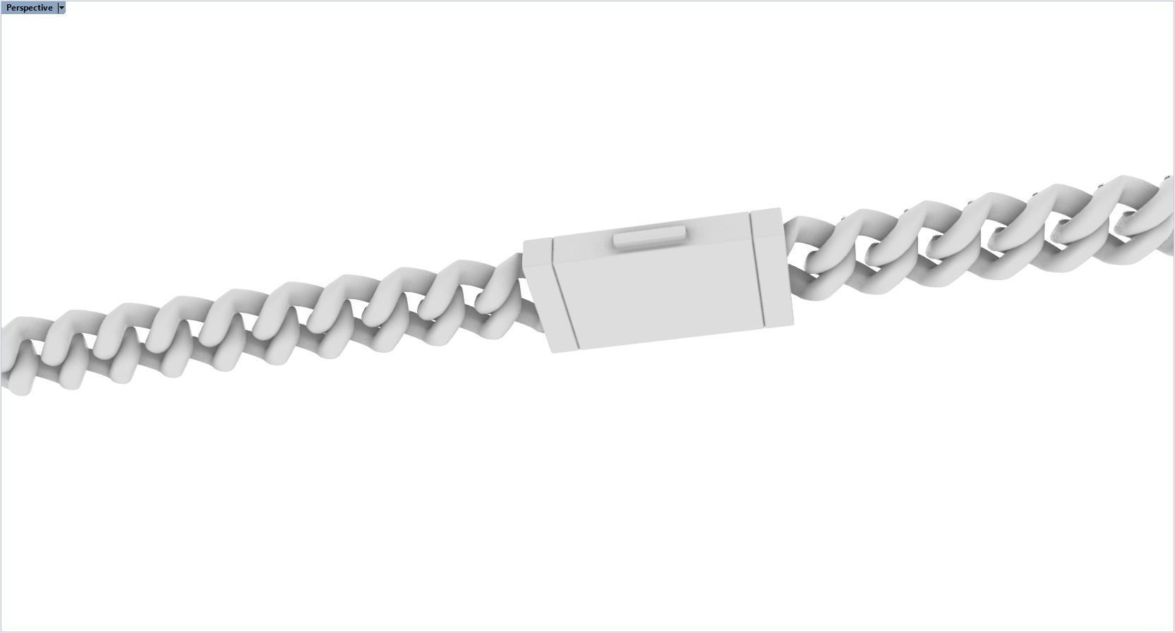 DIAMOND CHAIN MIAMI KUBAN CHAIN 10 MM FOR BRACELET OR NECKLACE 3D print model_26