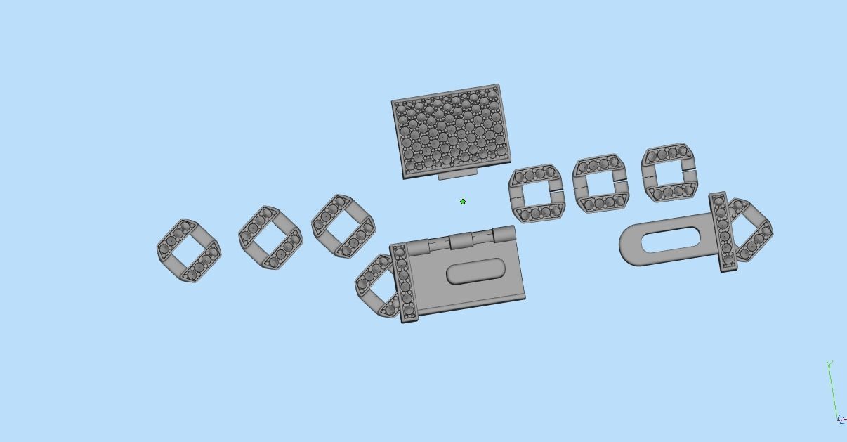 DIAMOND CHAIN MIAMI KUBAN CHAIN 10 MM FOR BRACELET OR NECKLACE 3D print model_38