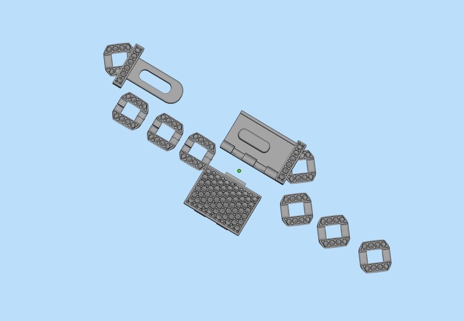 DIAMOND CHAIN MIAMI KUBAN CHAIN 10 MM FOR BRACELET OR NECKLACE 3D print model_43