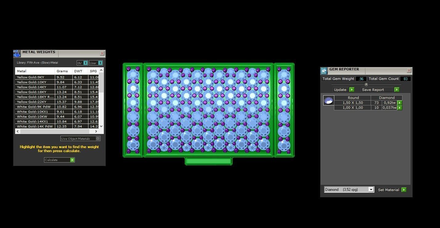 DIAMOND CHAIN MIAMI KUBAN CHAIN 10 MM FOR BRACELET OR NECKLACE 3D print model_5