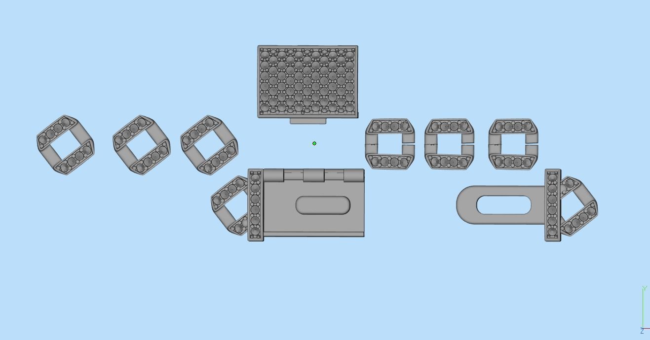 DIAMOND CHAIN MIAMI KUBAN CHAIN 10 MM FOR BRACELET OR NECKLACE 3D print model_47