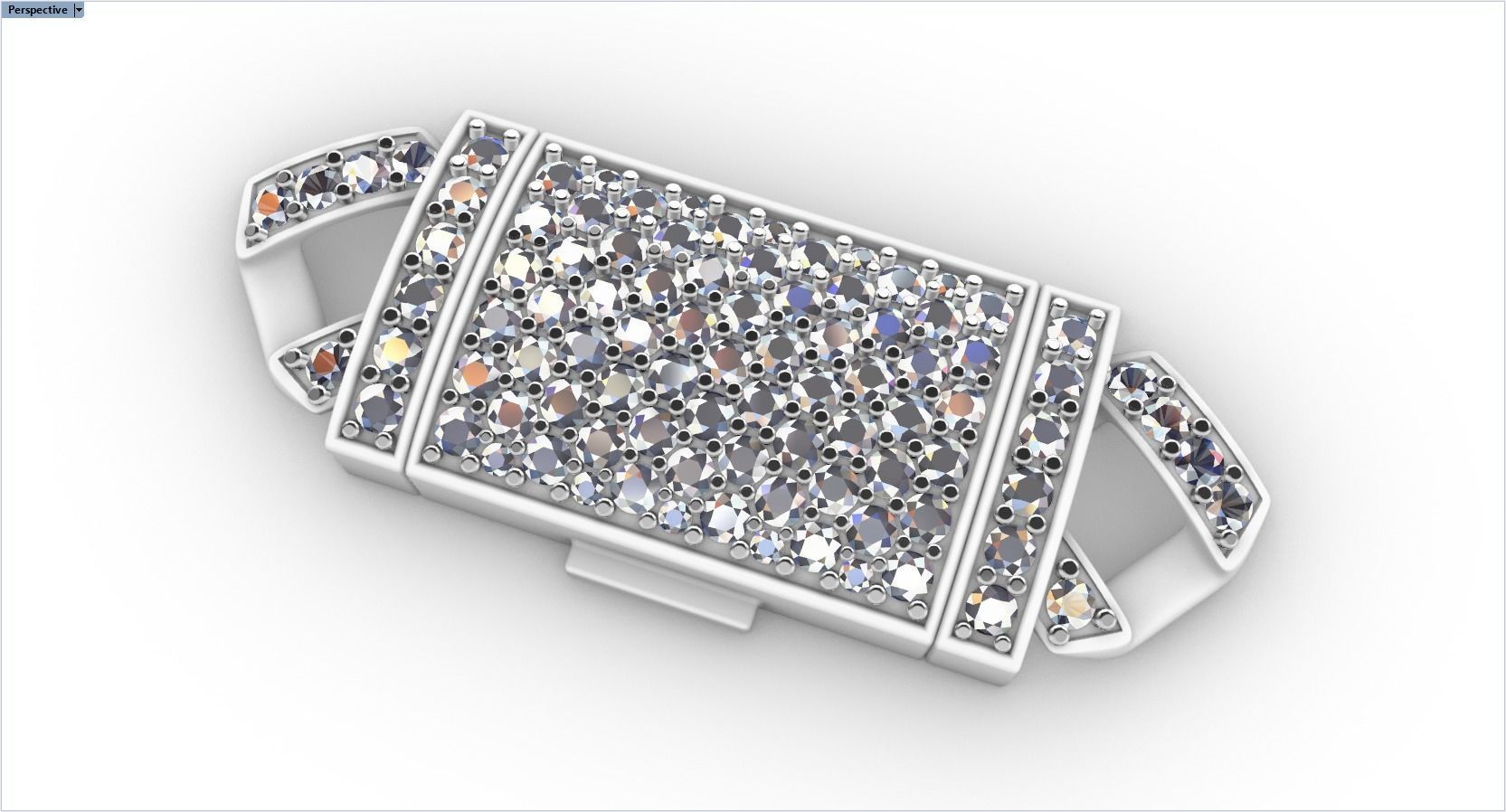 DIAMOND CHAIN MIAMI KUBAN CHAIN 10 MM FOR BRACELET OR NECKLACE 3D print model_22