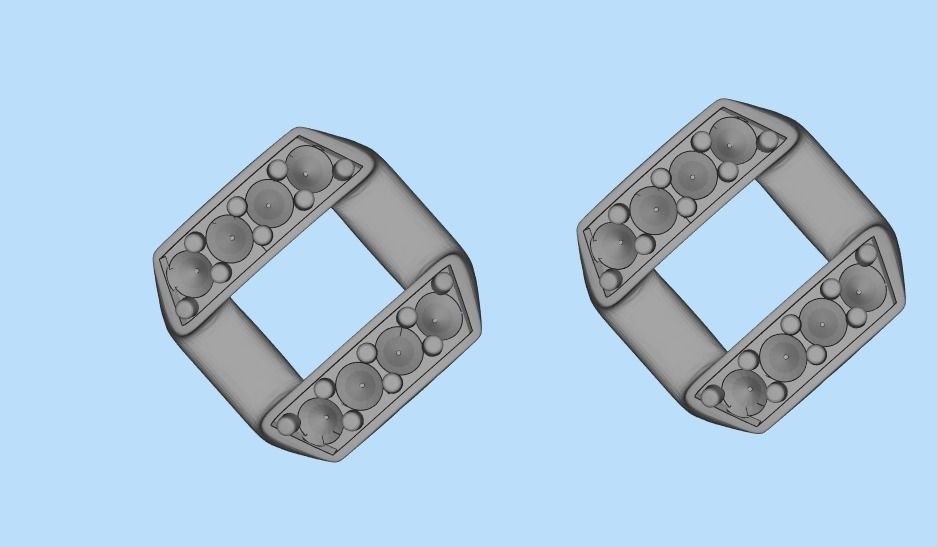 DIAMOND CHAIN MIAMI KUBAN CHAIN 10 MM FOR BRACELET OR NECKLACE 3D print model_45