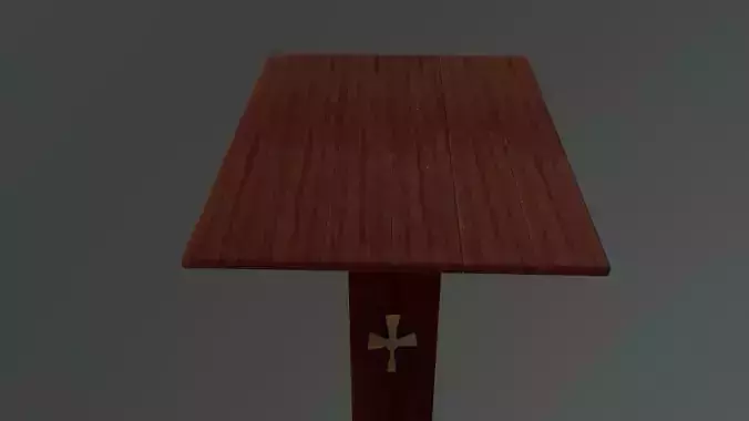 Table wooden in sky