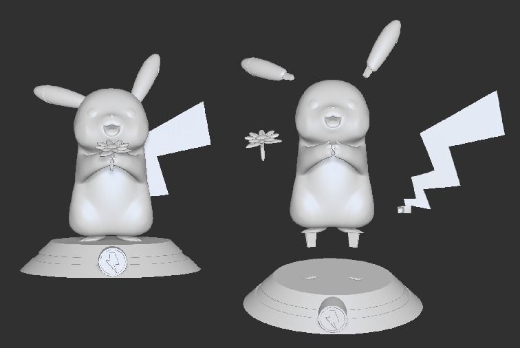 Pikachu - Pokemon 3D print model_10