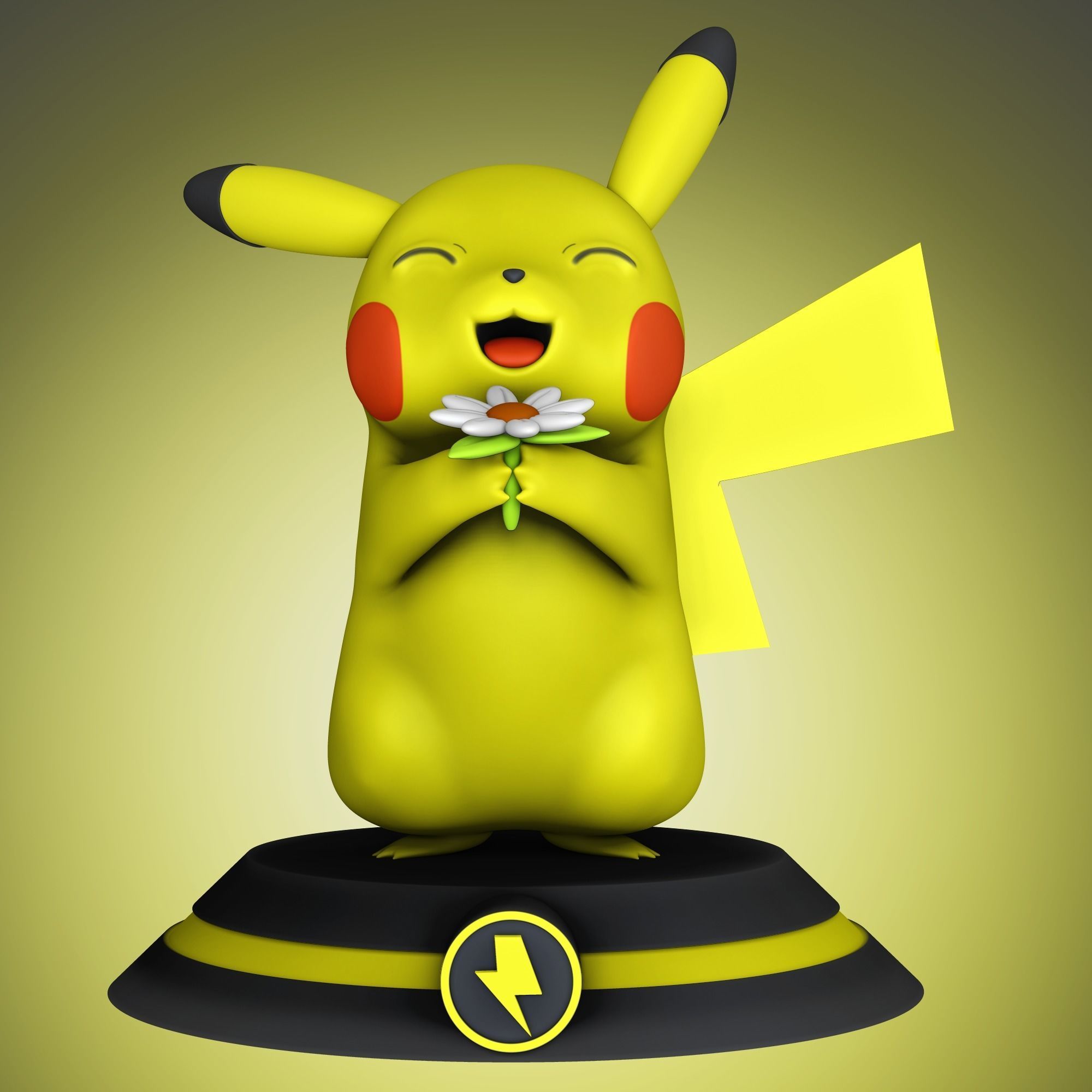 Pikachu - Pokemon 3D print model_1