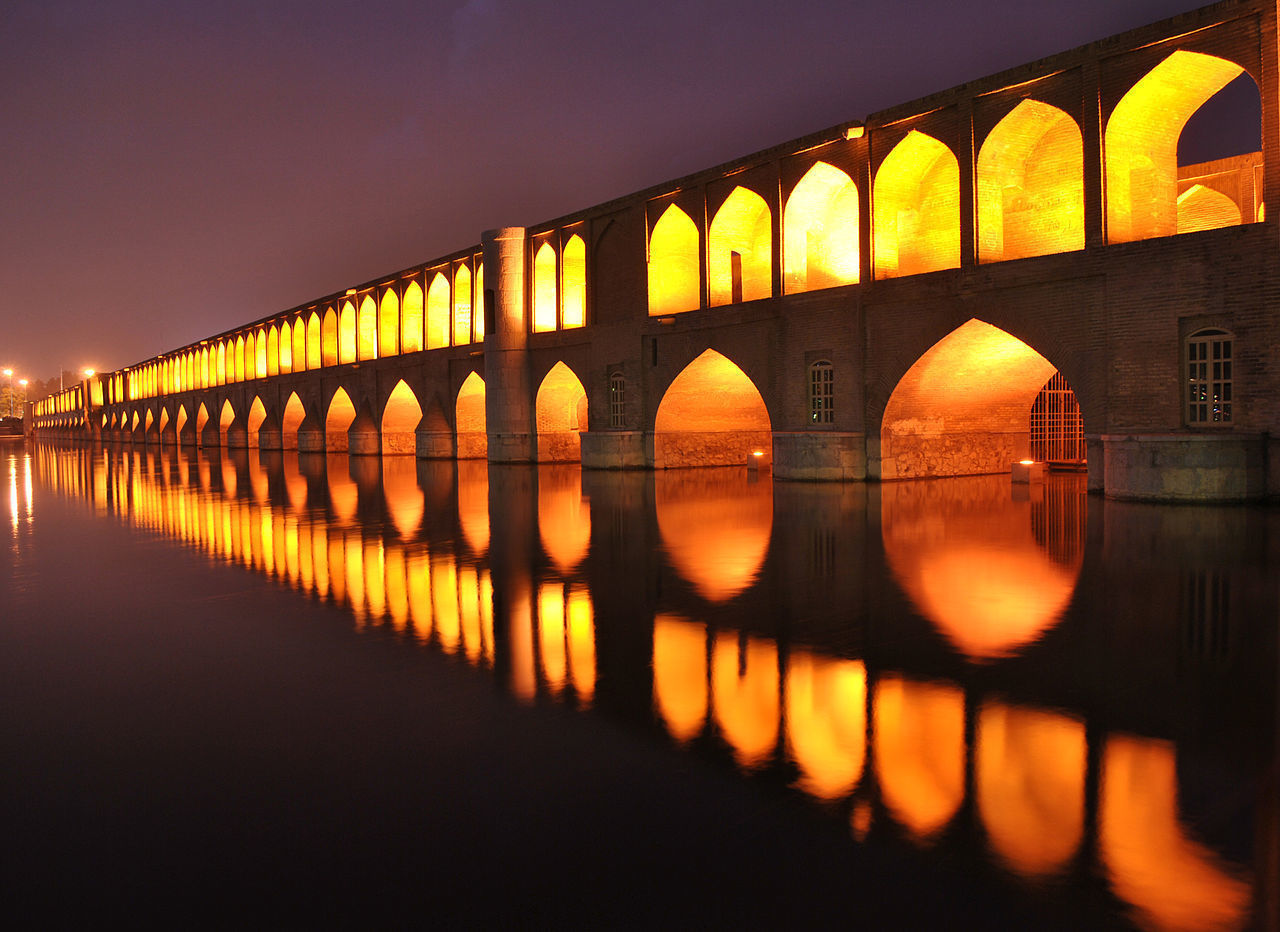 Thirty three bridges Isfahan Iran 3D model_2