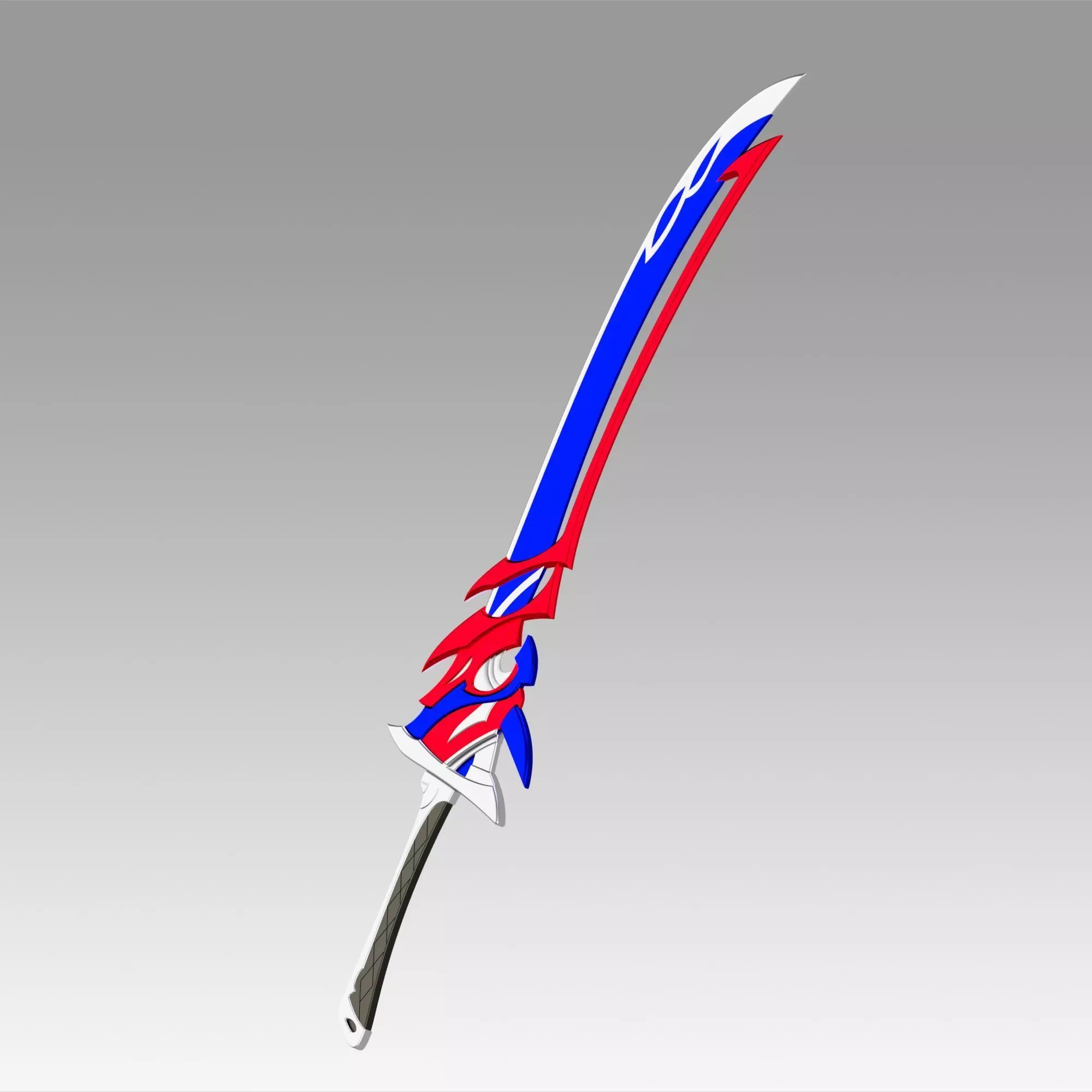 Genshin Impact Arataki Itto Redhorn Stonethresher Sword 3D print model_0