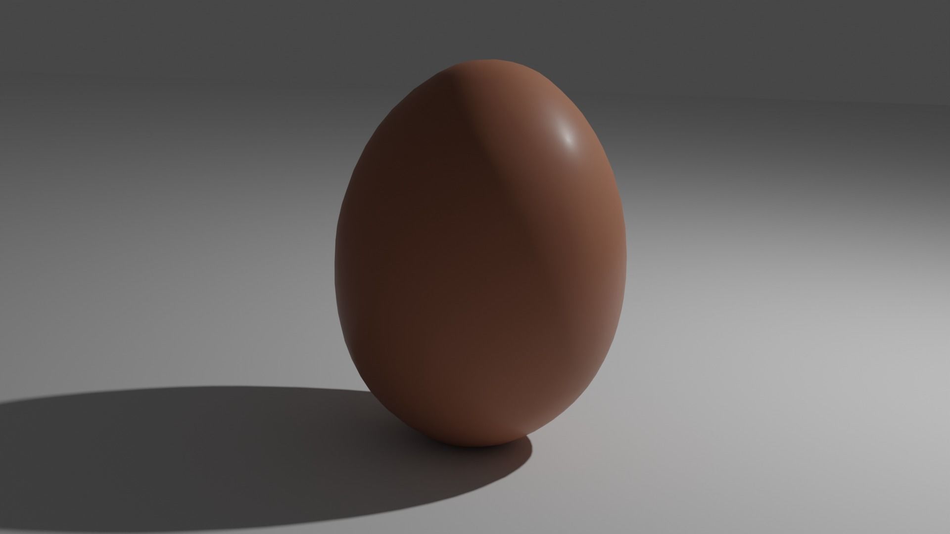 Chicken Egg Low-poly 3D model_1