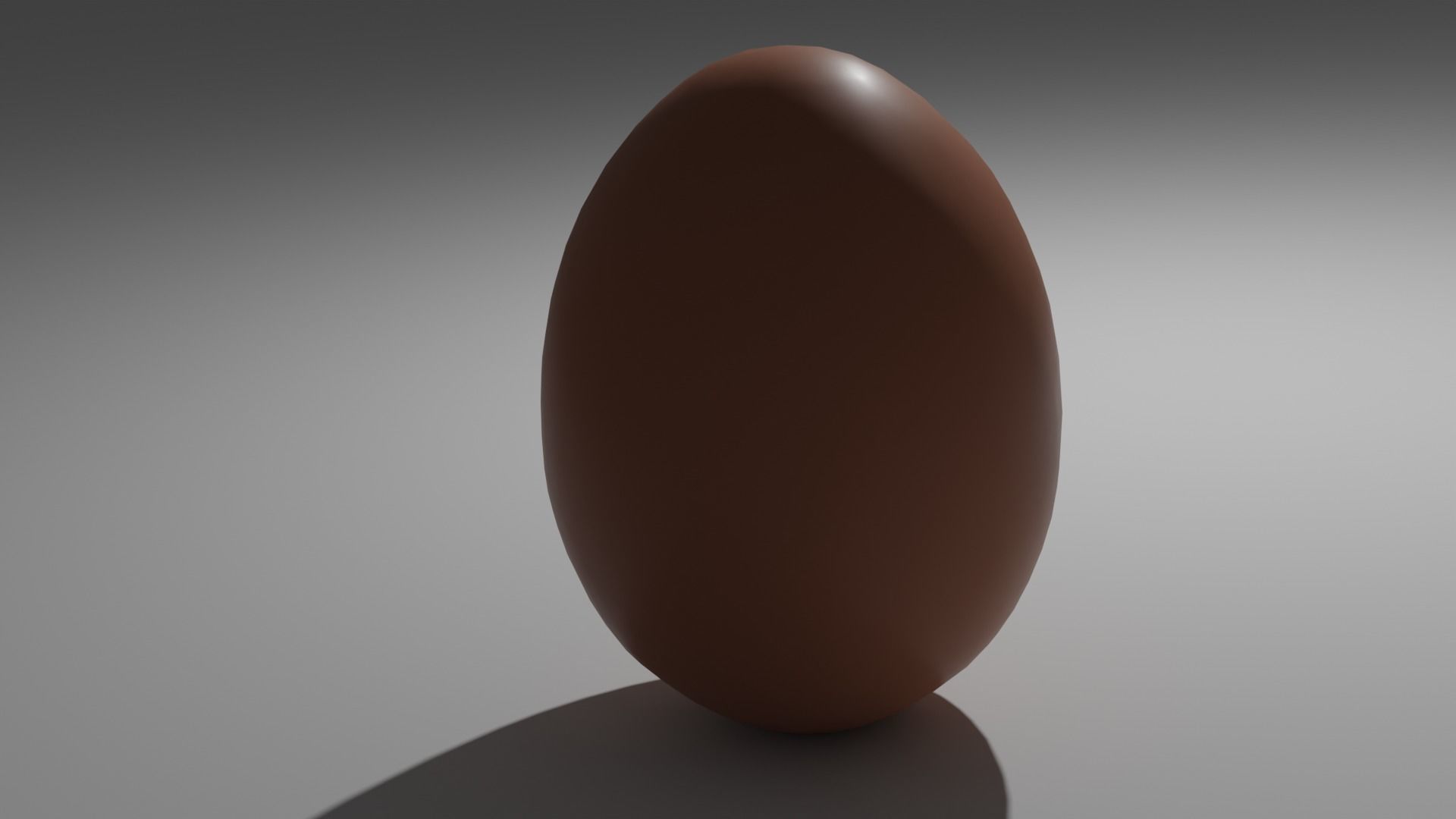 Chicken Egg Low-poly 3D model_4